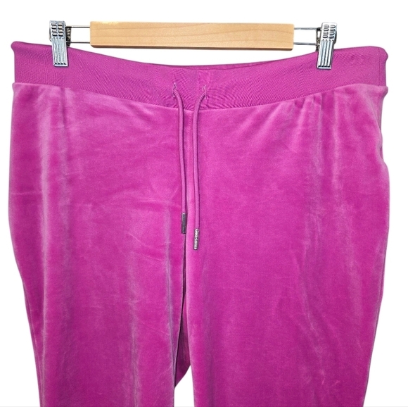 Juicy Couture OG Big Bling Velour Track Pants NWOT Purple Size Large - Picture 4 of 13